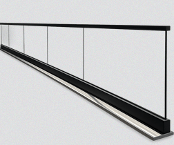 aluminium glass railing