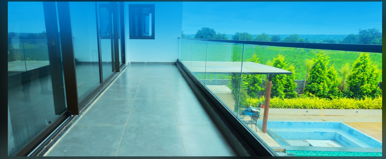 aluminium glass railings