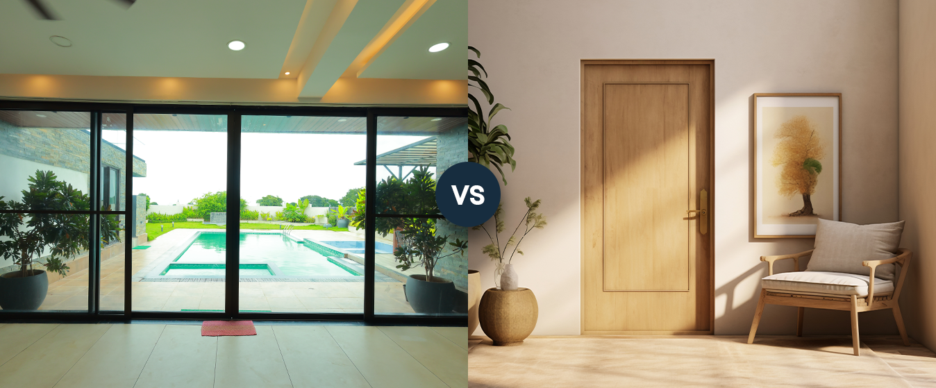Aluminium Door Systems vs Wooden Doors