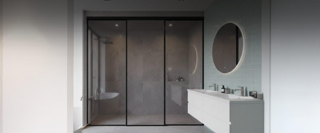 Bathroom Aluminium Sliding Doors