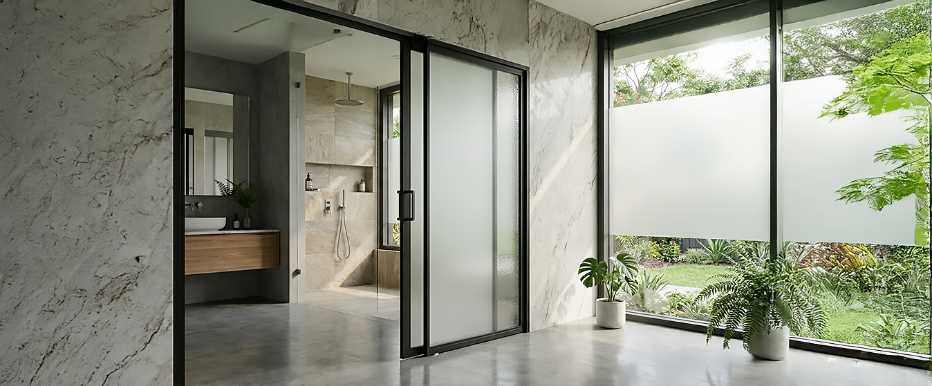 Aluminium Bathroom Door Designs