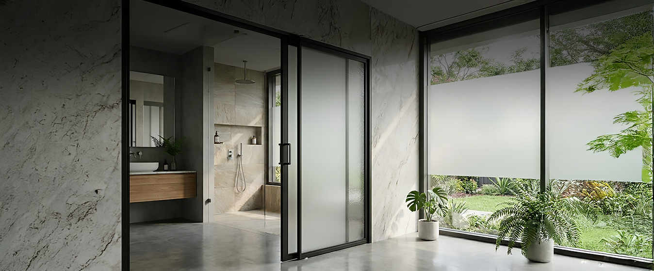 aluminium bathroom door designs