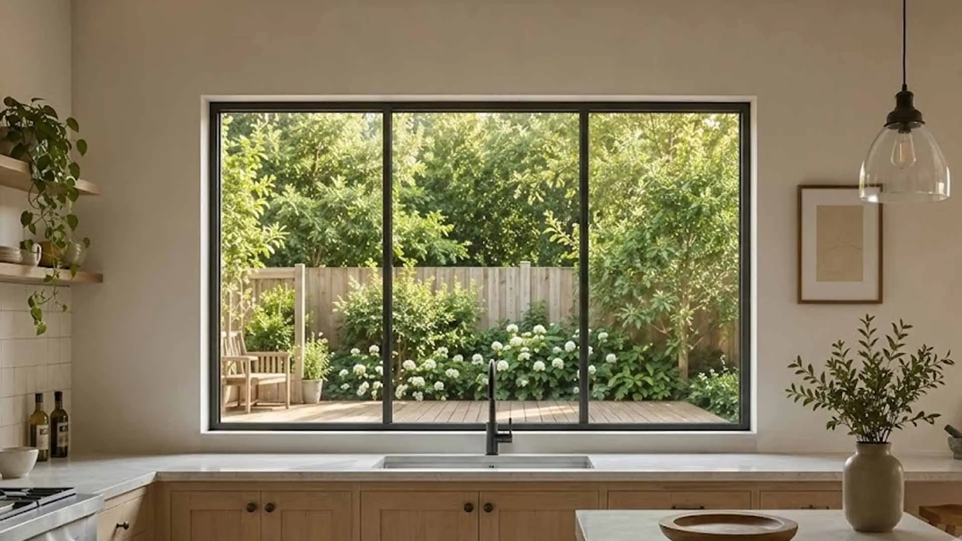 Kitchen sliding window glass designs