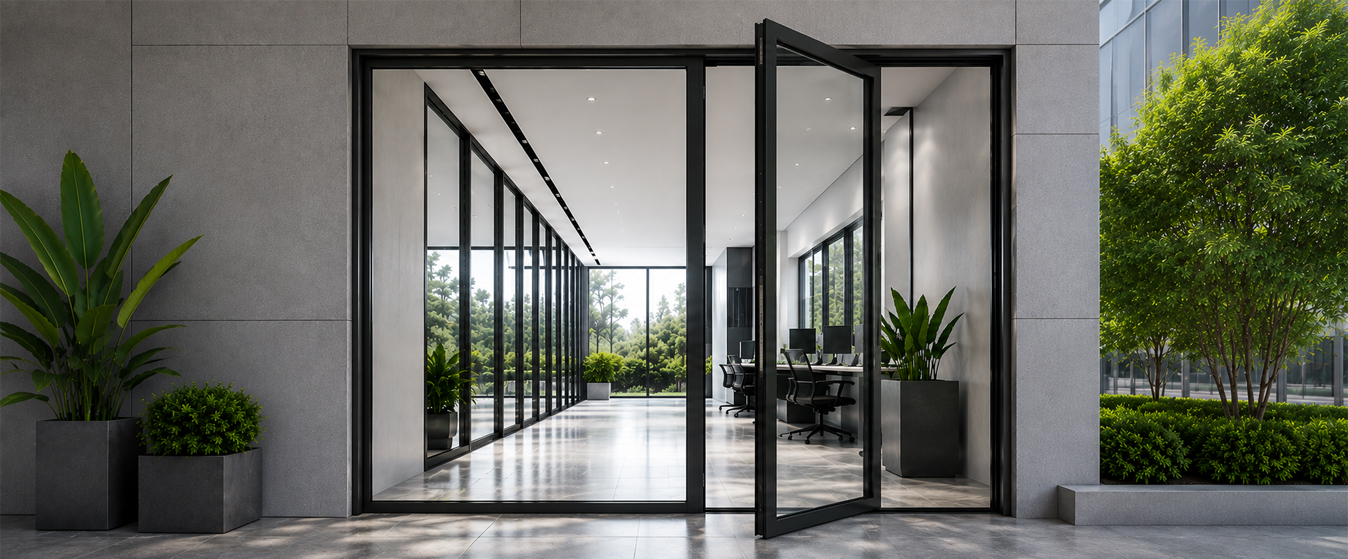 aluminium casement doors