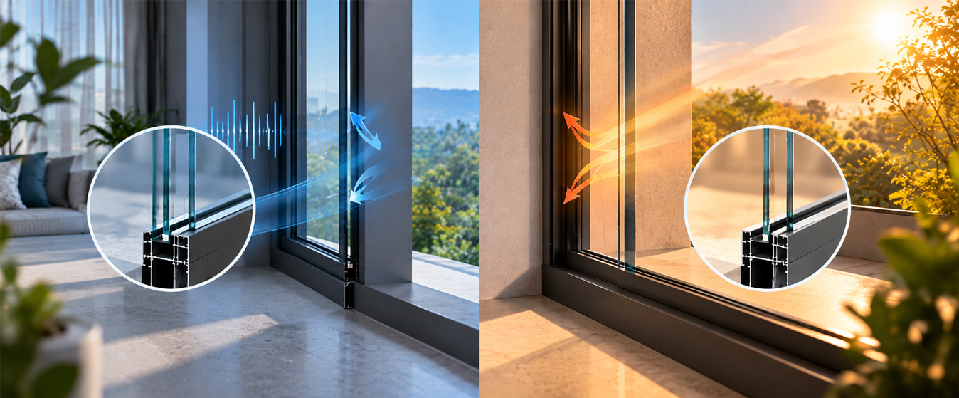 double glazed aluminium windows