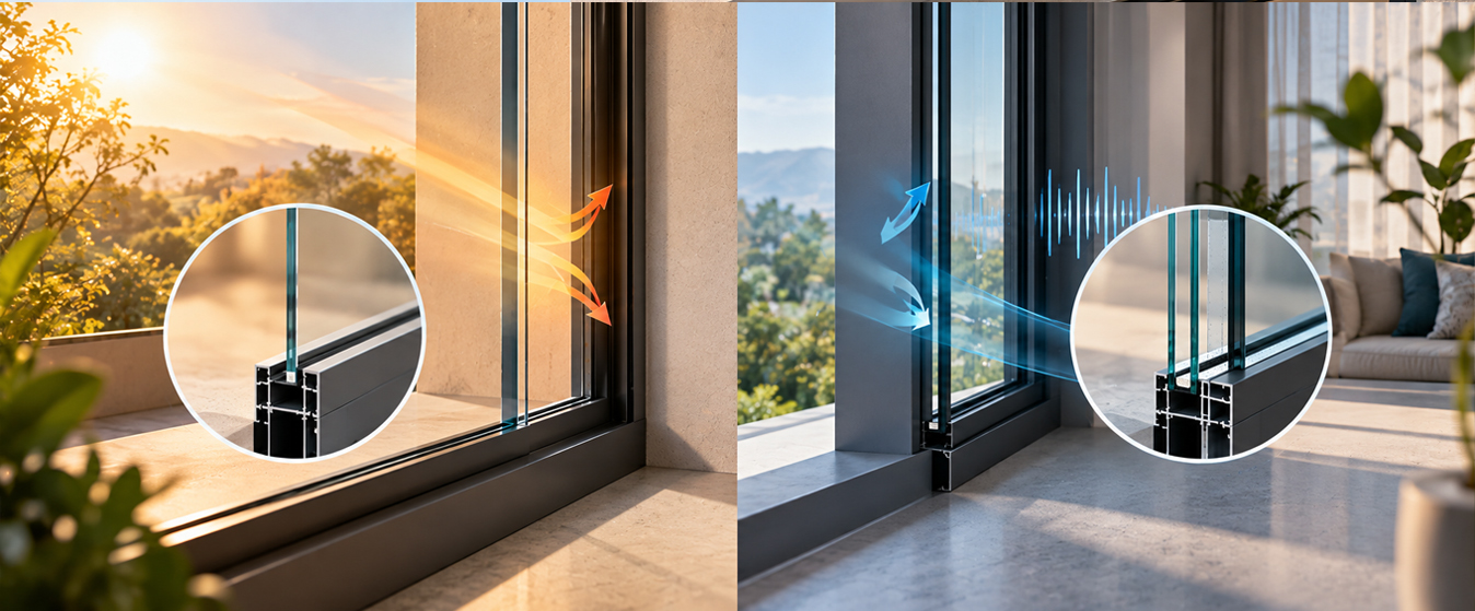 double glazed aluminium windows